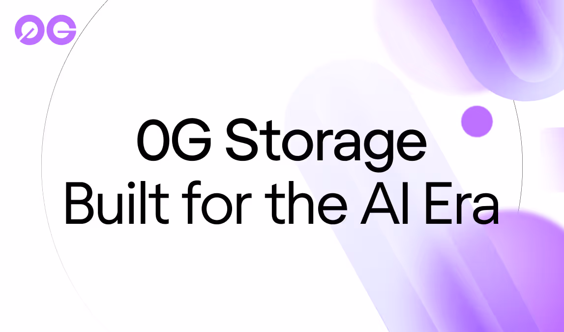 0G Storage: Built for the AI Era